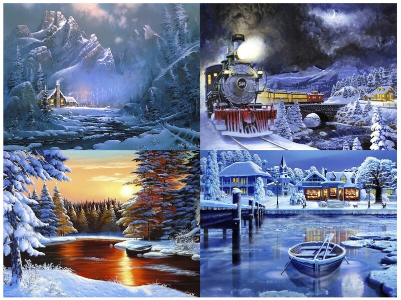 Snowy Winter Scenes
