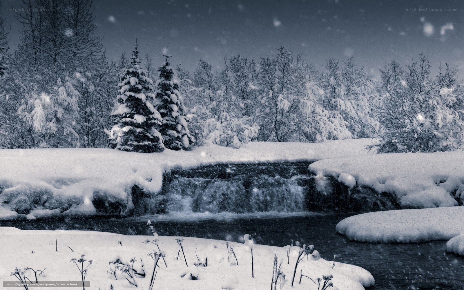 Snowy Winter Stream