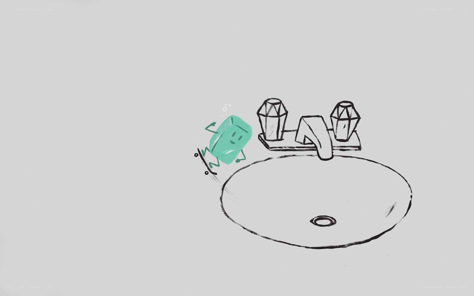 soap character on skateboard