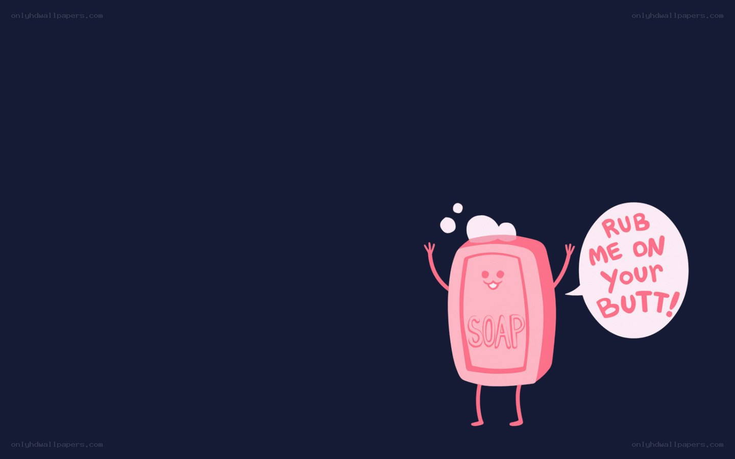 soap character with speech bubble