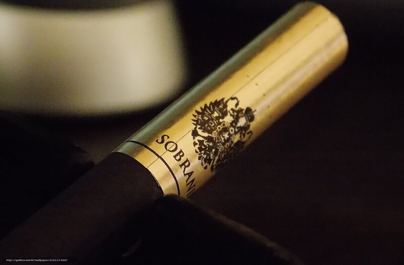 Sobranie cigar close-up