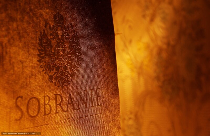 Sobranie London menu cover