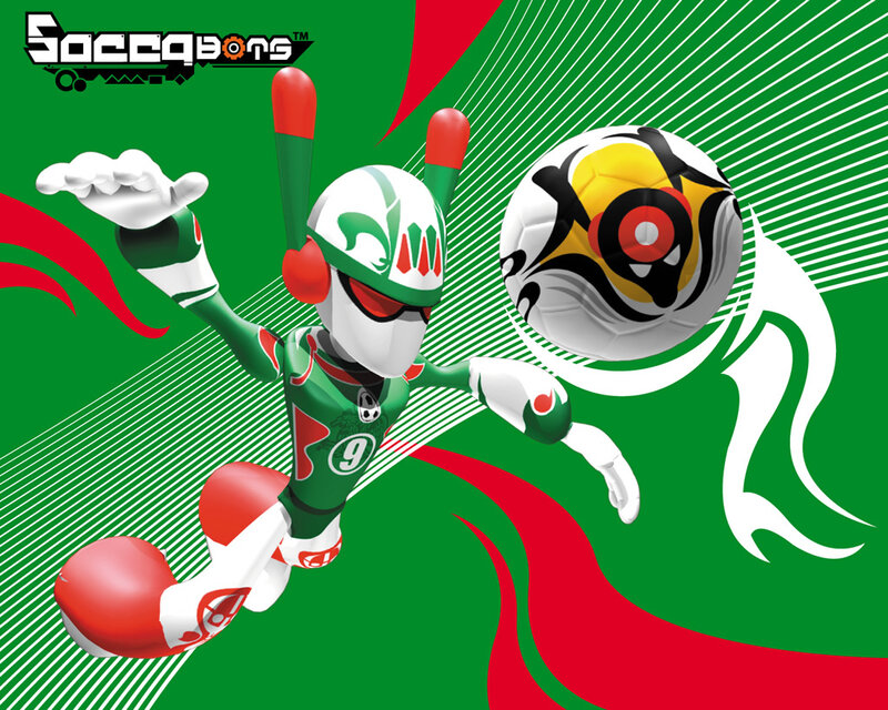 Soccabots character in action
