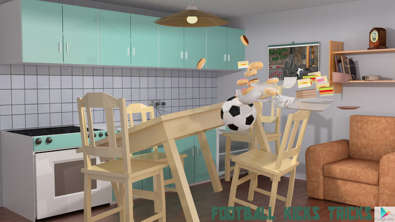 Soccer Ball in Kitchen