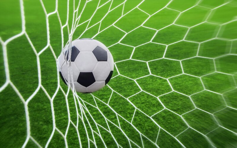 Soccer Ball in Net — Green, Neutral