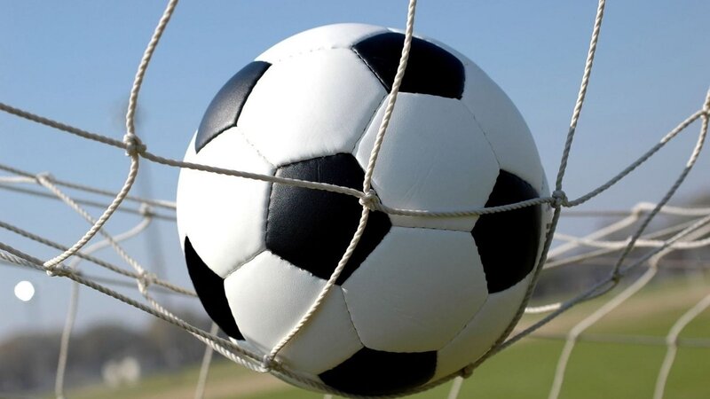 Soccer Ball in Net — White, Calm, Afternoon