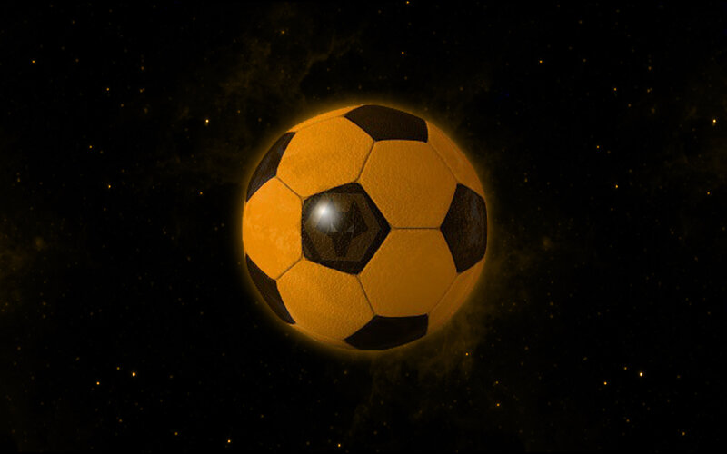 Soccer Ball in Space — Black