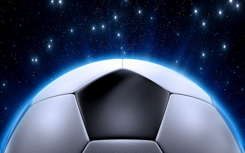 soccer ball in space