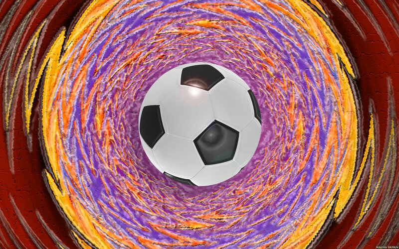 soccer ball in vortex