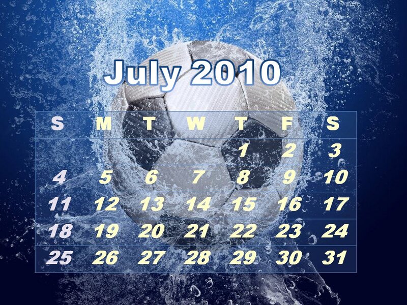 Soccer Ball in Water — Blue, Dynamic, Summer