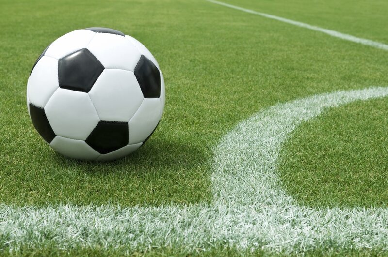 Soccer ball on a field