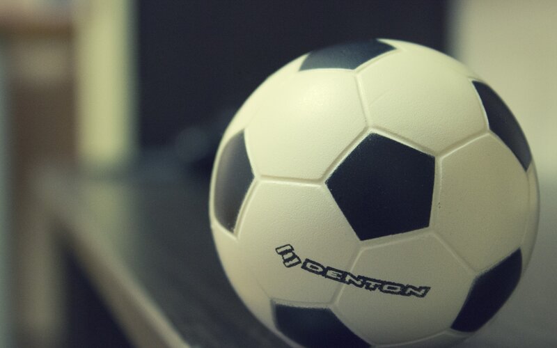 soccer ball on a surface