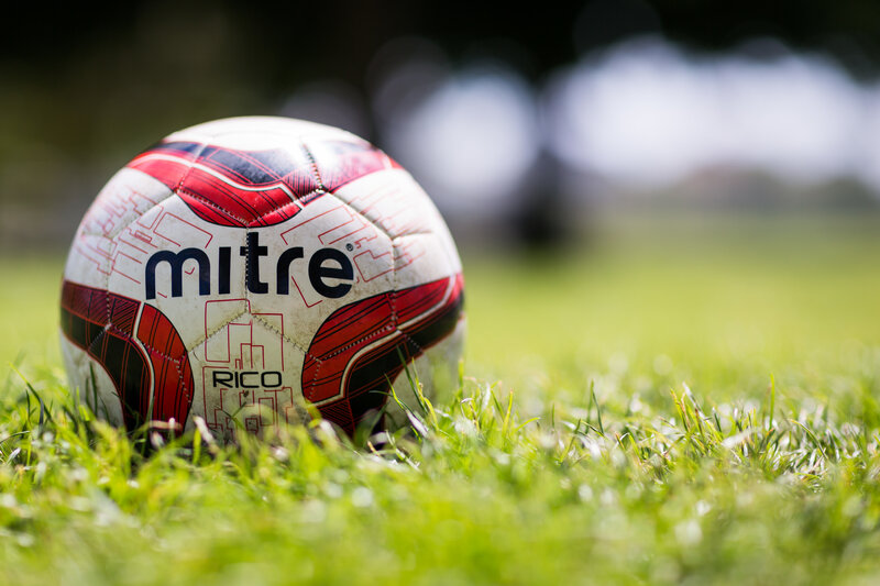 Soccer Ball on Grass — Green, Calm, Afternoon, Photograph