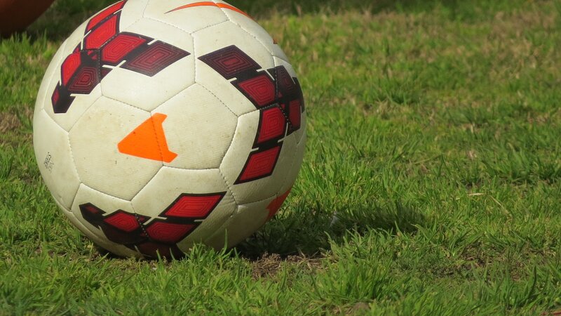 Soccer Ball on Grass — White, Calm