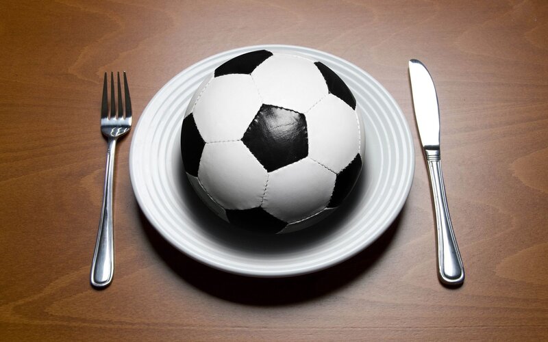 Soccer Ball on Plate