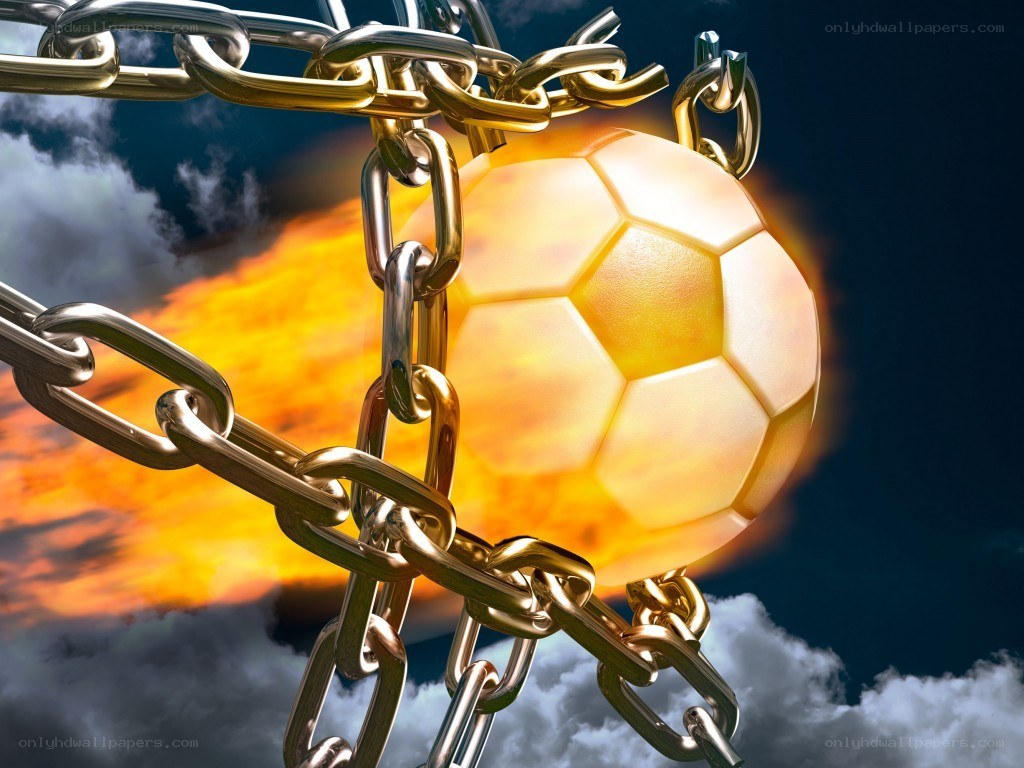 soccer ball with chains