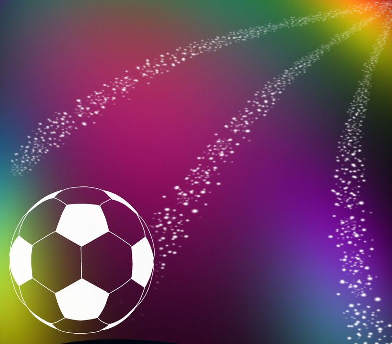 Soccer Ball with Sparkles