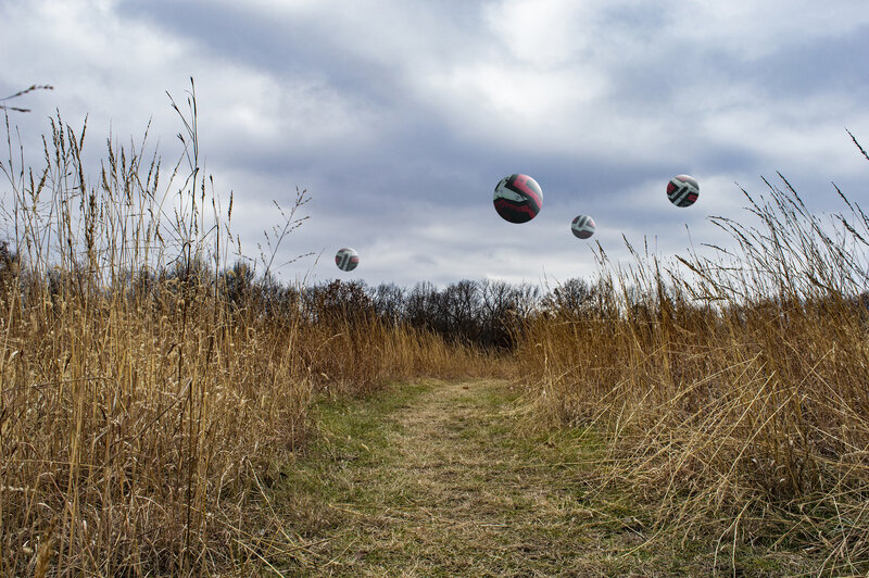 Soccer Balls in Field