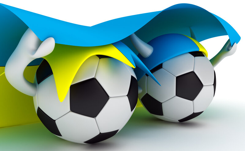 Soccer Balls with Flag