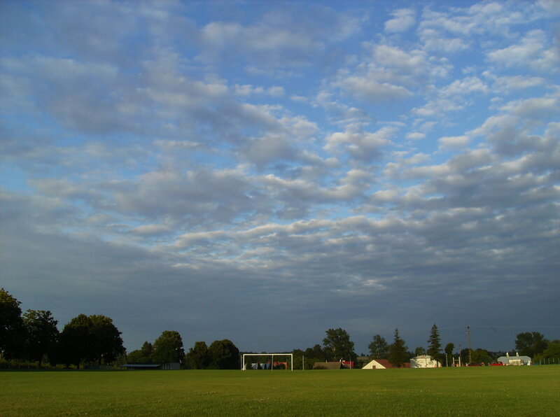 Soccer Field at Dusk