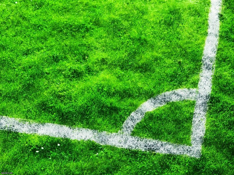 Soccer field corner line