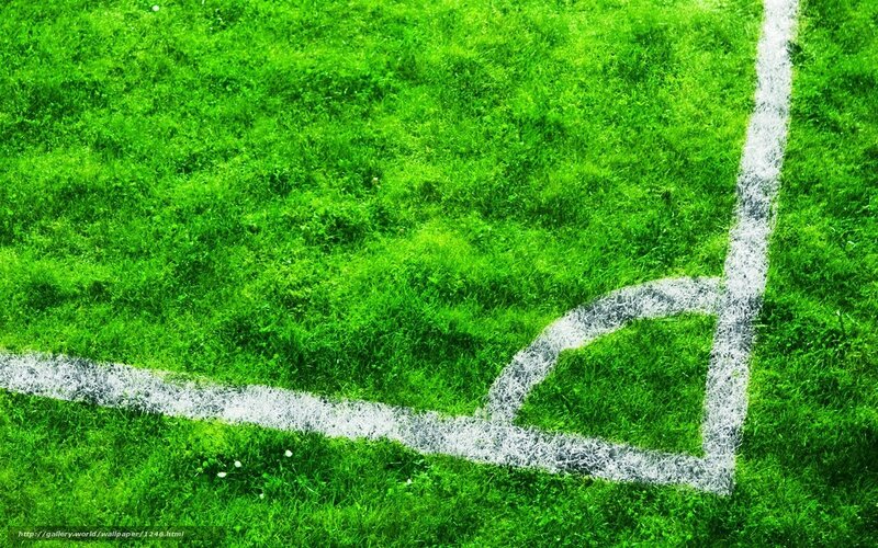 Soccer field corner line