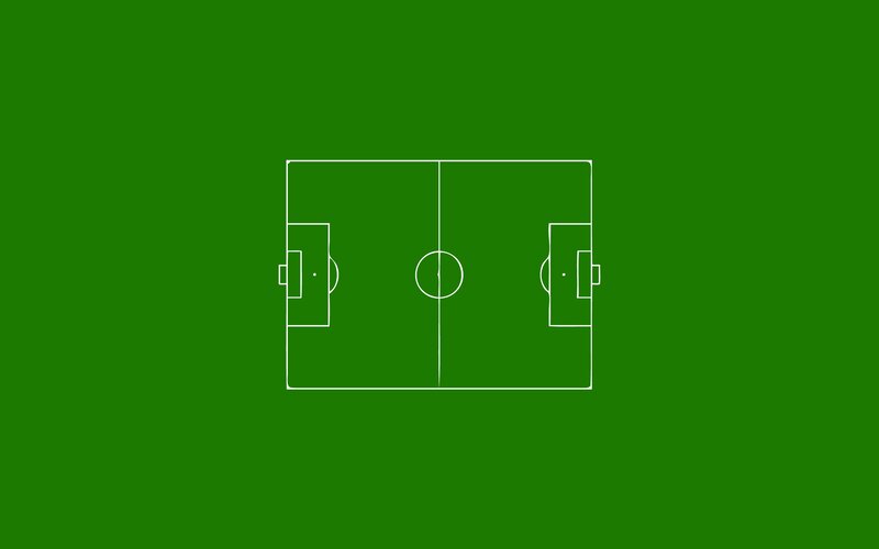 Soccer Field Diagram — Green