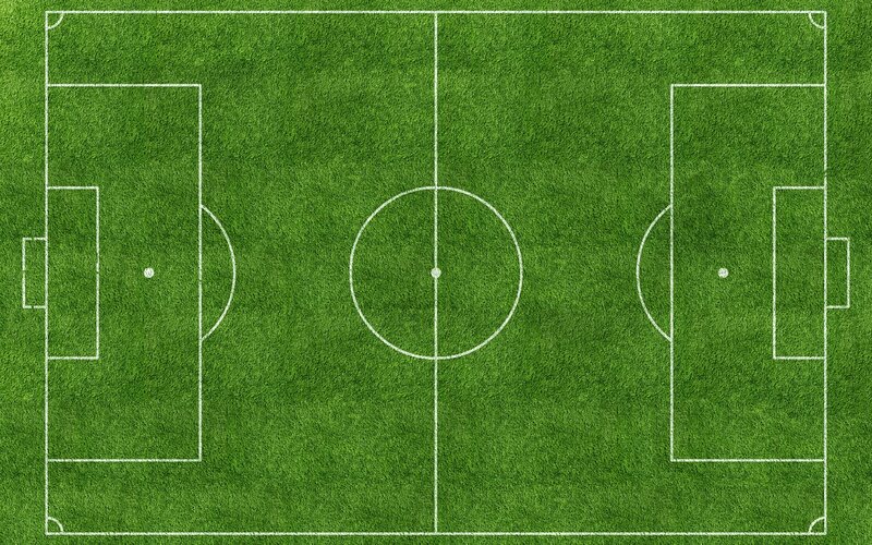 soccer field from above