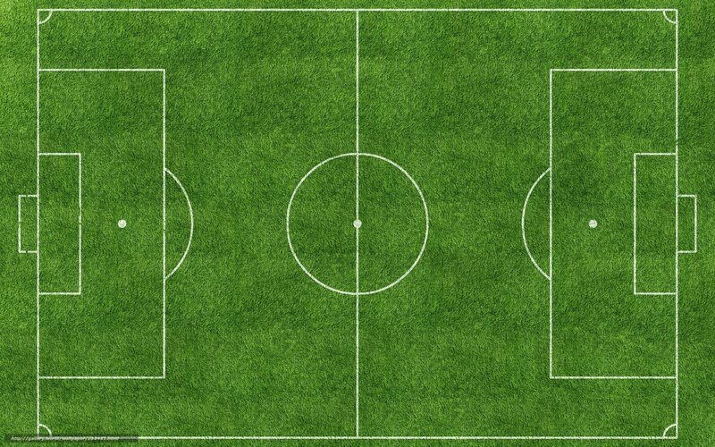 Soccer Field from Above — Green, Neutral, Photograph