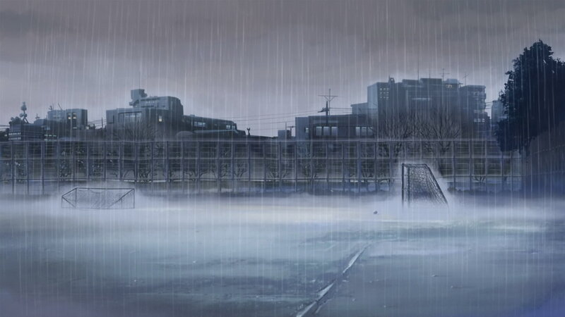 Soccer Field in Rain