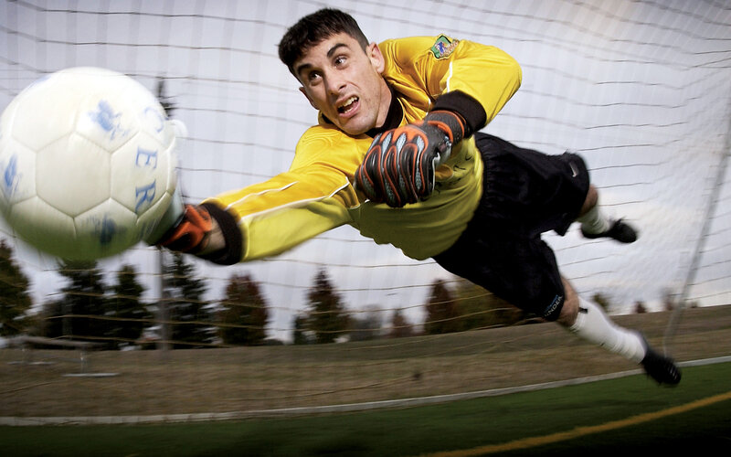 Soccer Goalie Diving