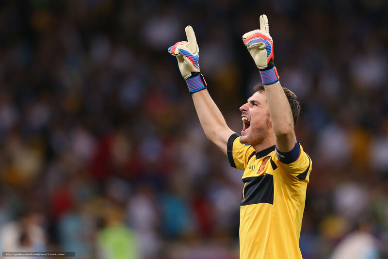 Soccer Goalkeeper Celebrating — Yellow