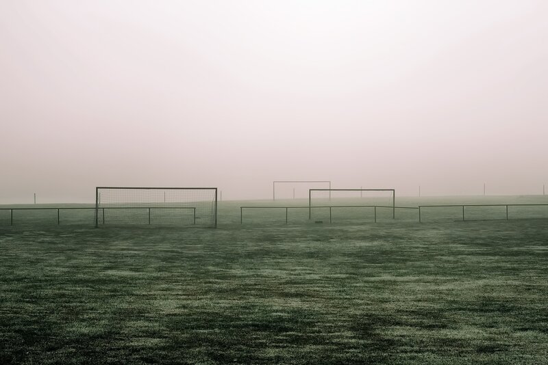 Soccer Goals in Fog