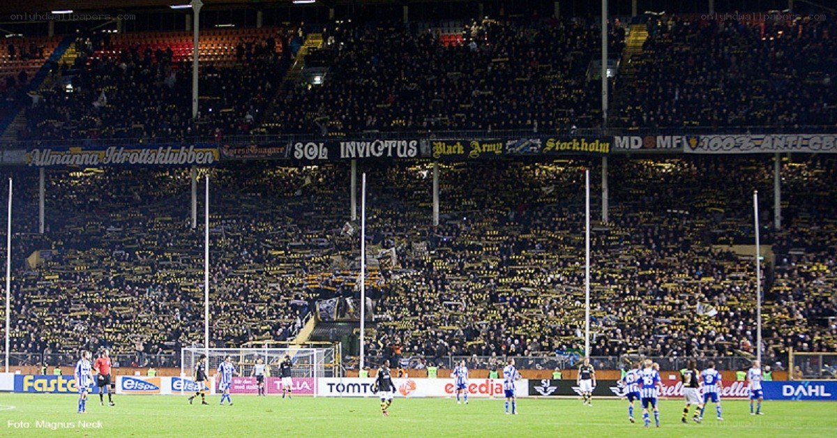 Soccer match at night