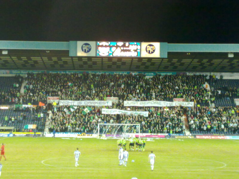 Soccer match at night