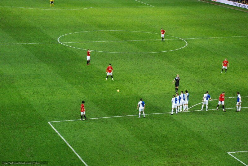 Soccer match in progress