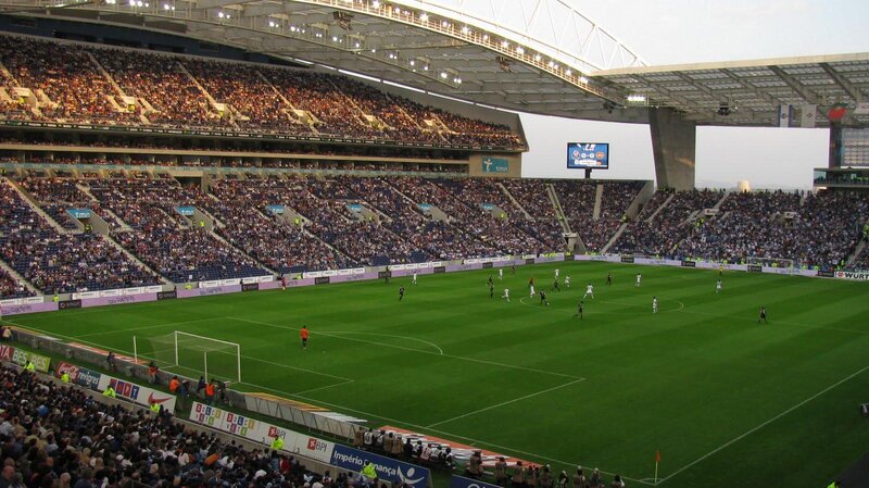 Soccer Match in Stadium — Green, Active