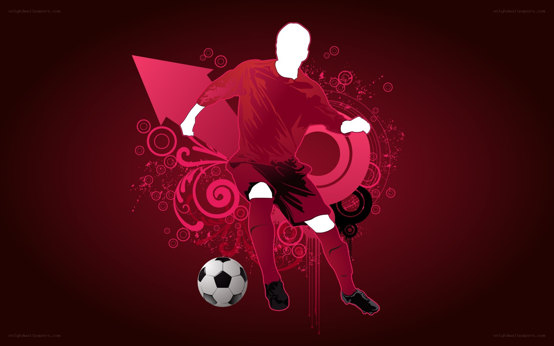 soccer player action art