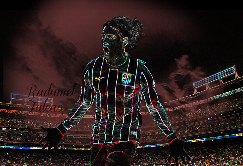 Soccer Player Celebrating — Black
