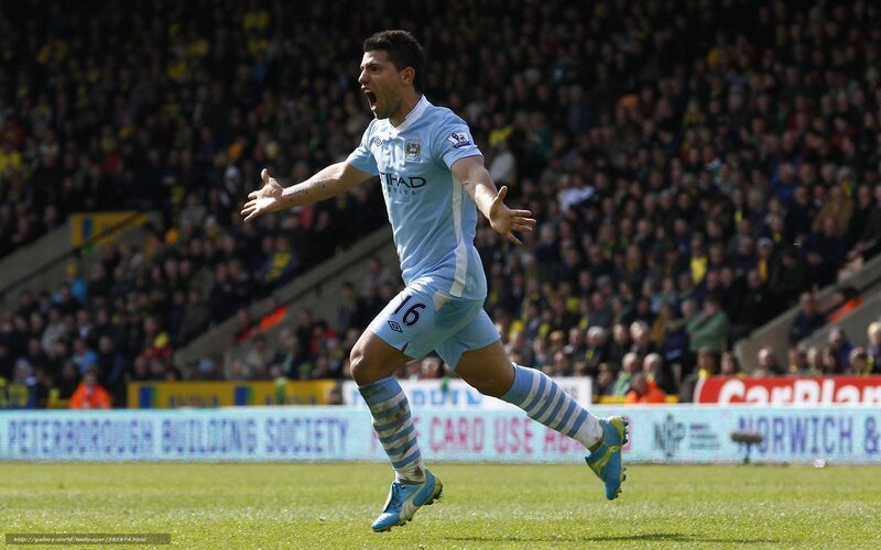 Soccer Player Celebrating — Blue, Energetic, Afternoon