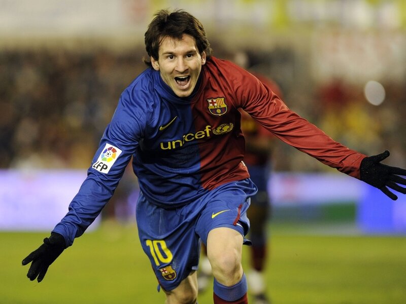 Soccer Player Celebrating — Blue