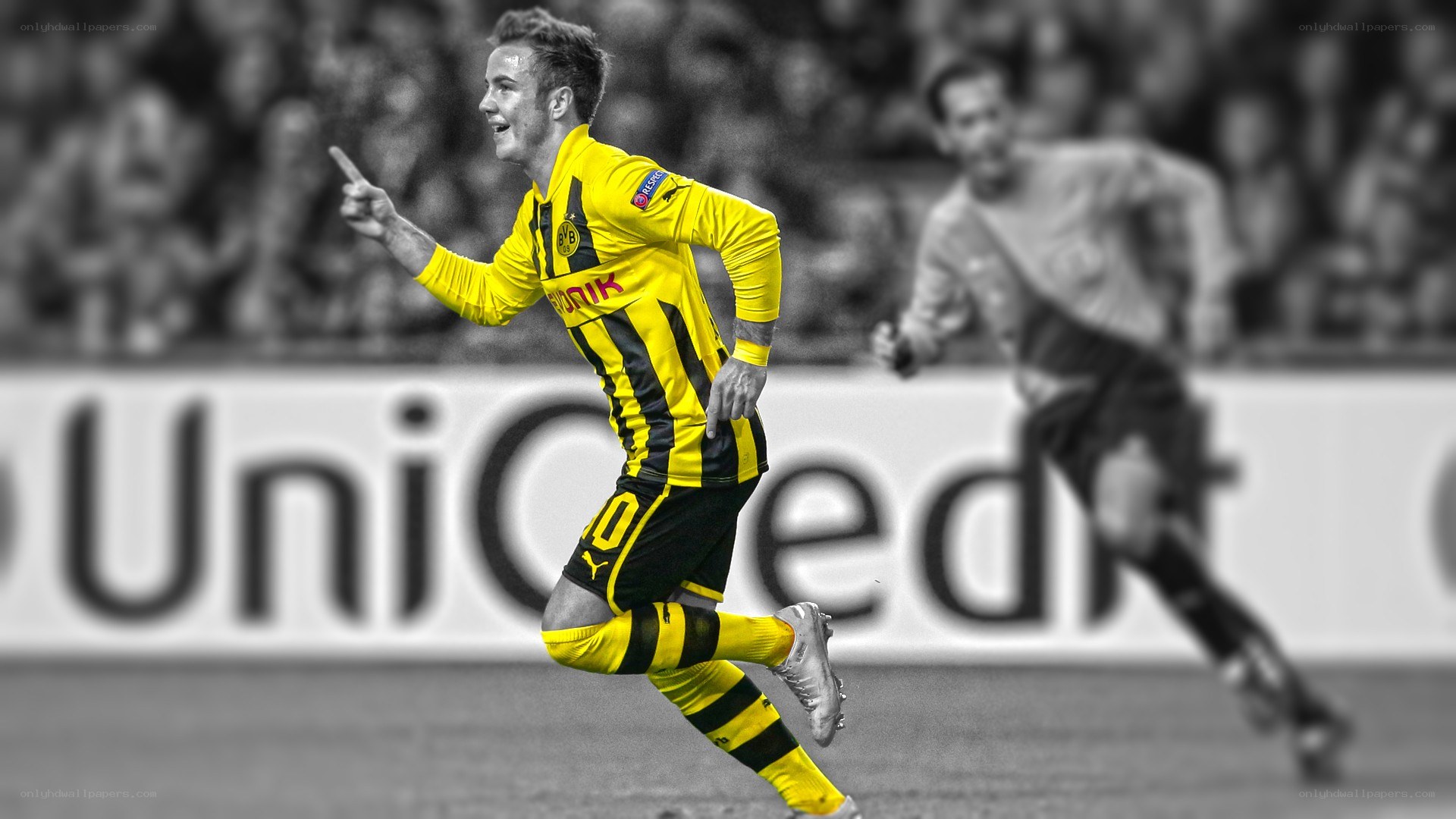 soccer player celebrating goal