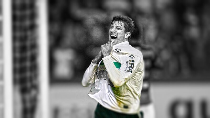 soccer player celebrating goal