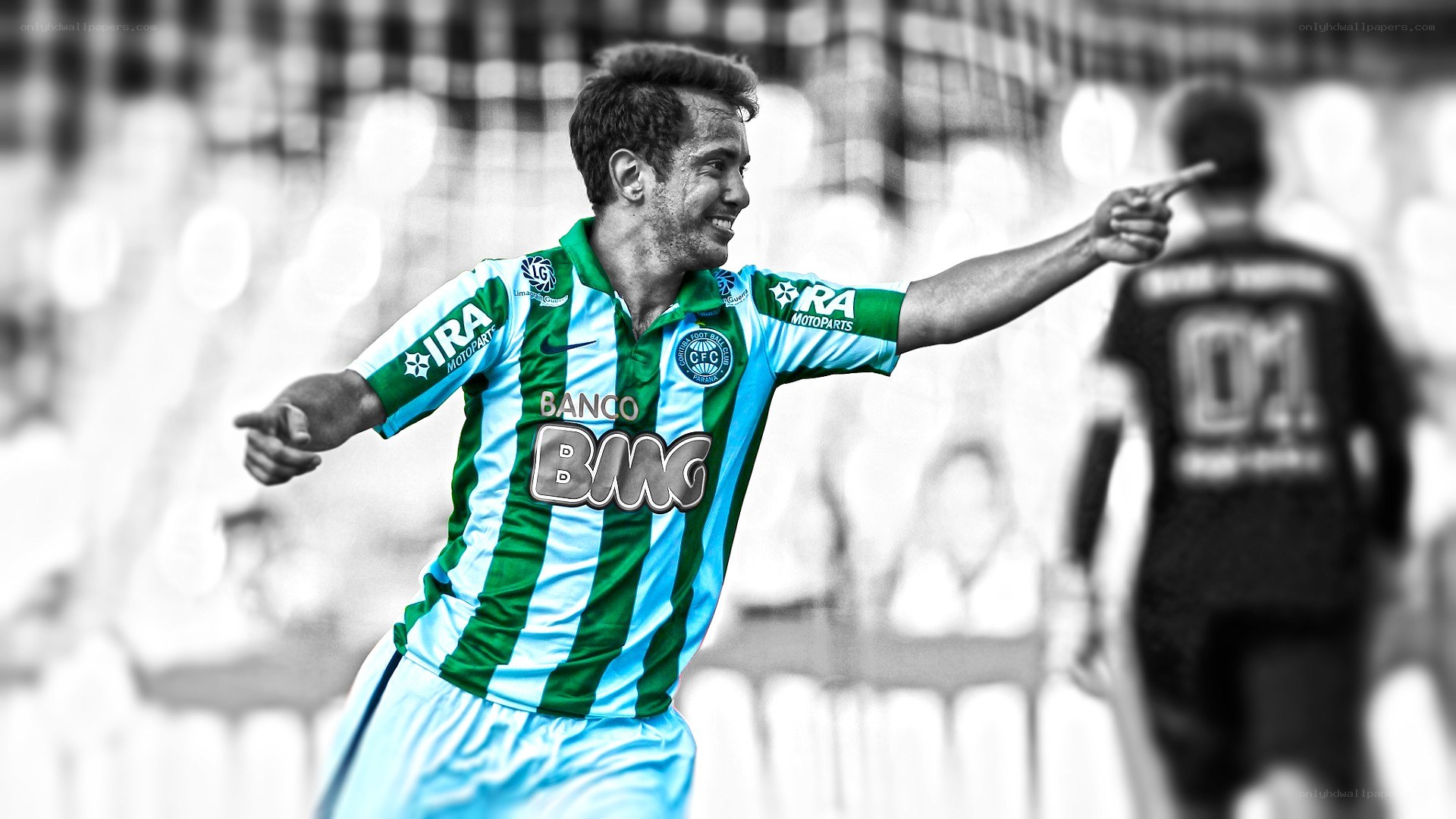 soccer player celebrating goal