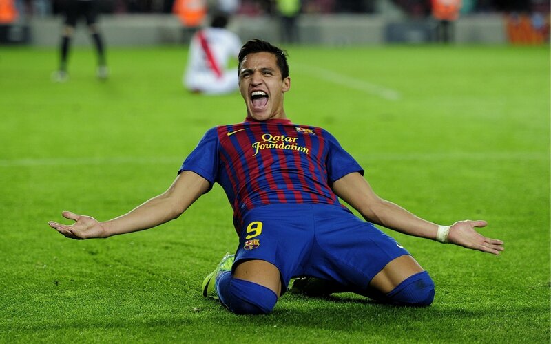 Soccer Player Celebrating — Green, Celebratory, Night