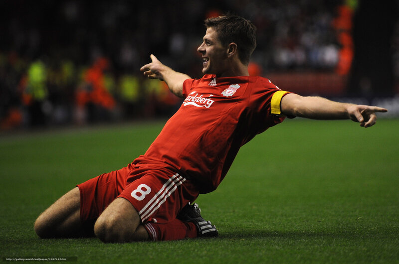 Soccer Player Celebrating — Red, Celebratory, Night
