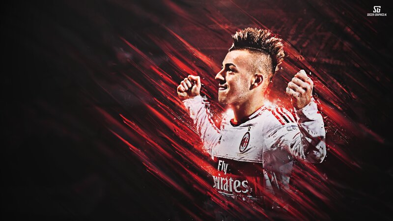 Soccer Player Celebrating — Red, Dramatic, Digital Art, Fists