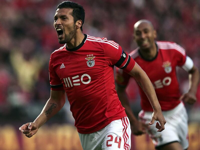 Soccer Player Celebrating — Red, Energetic