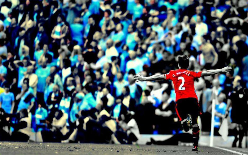 Soccer Player Celebrating — Red