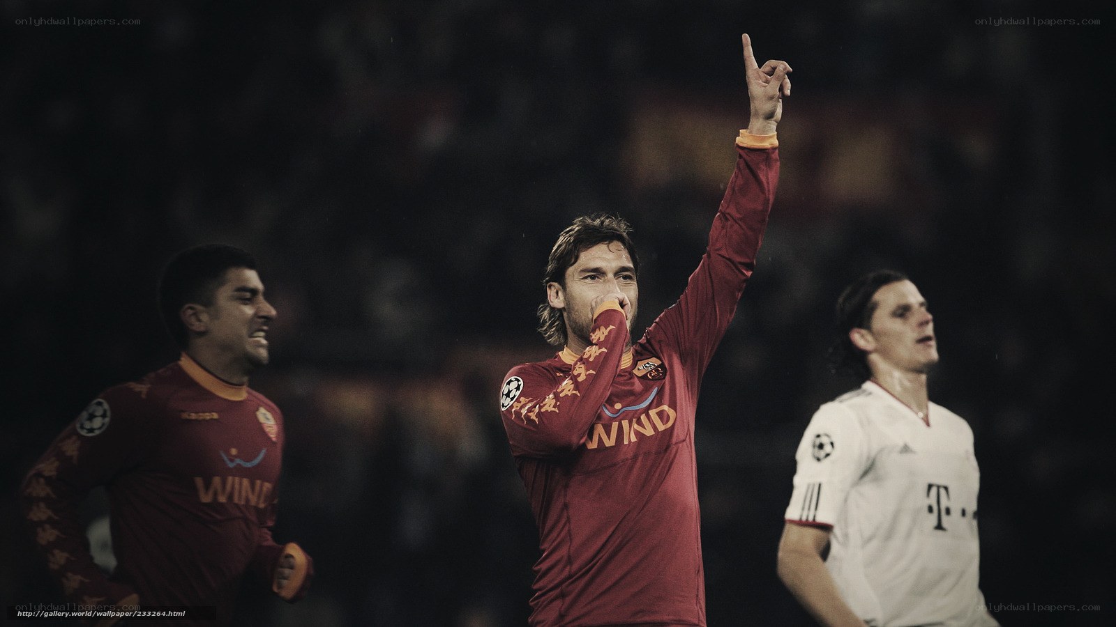 Soccer player celebrating victory